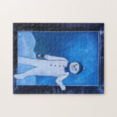 De ontsnapping van de sneeuwman Schilderij van Alf Legpuzzel (Horizontaal)