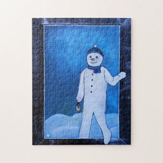 De ontsnapping van de sneeuwman Schilderij van Alf Legpuzzel (Verticaal)