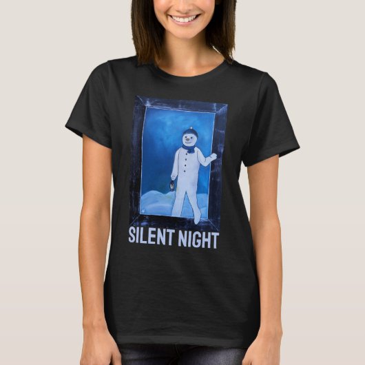 De ontsnapping van de sneeuwman Schilderij van Alf T-shirt (Voorkant)