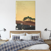 De Ontspannende Avond Zonsondergang Canvas Afdruk (Insitu (Slaapkamer))