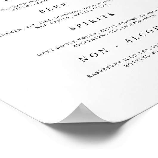 De Ontvanger van het Bevel van de Bar van het huwe Poster (Hoek)