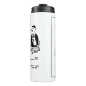 De Ontvangingsbruidegom van het huwelijk heeft een Thermosbeker (Voorkant)