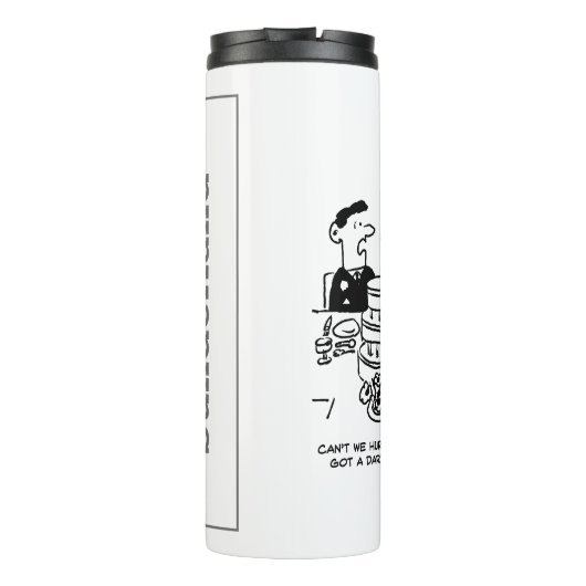 De Ontvangingsbruidegom van het huwelijk heeft een Thermosbeker (Achterkant)