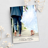 De Ontvangingsfoto van het huwelijk bewaart de Dat Aankondiging