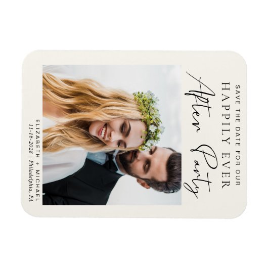 De Ontvangingsfoto van het huwelijk bewaart de Dat Magneet (Horizontaal)