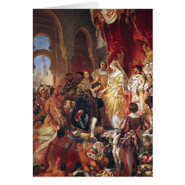 De ontvangst van Christoffel Columbus (Voorkant)