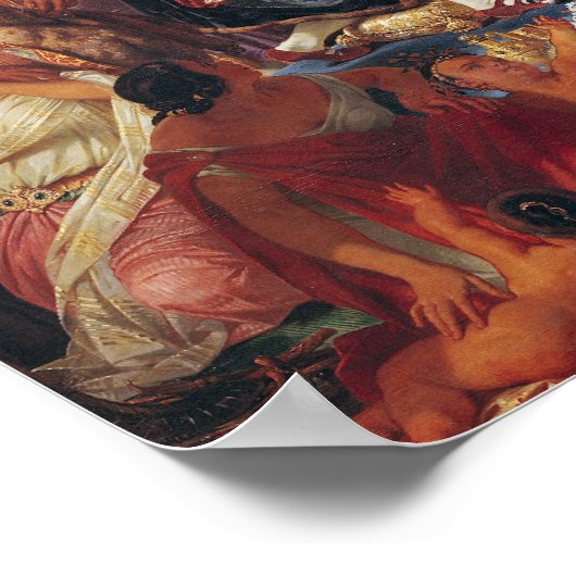 De ontvangst van Christoffel Columbus Poster (Hoek)