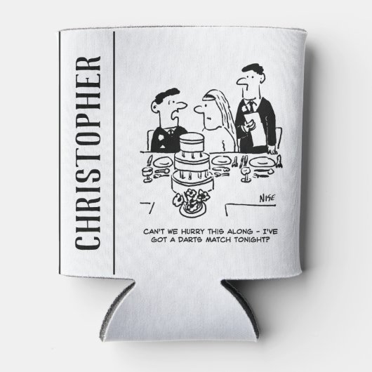 De Ontvangst van het huwelijk Bridegroom heeft een Blikjeskoeler (Voorkant)