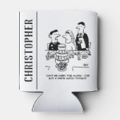 De Ontvangst van het huwelijk Bridegroom heeft een Blikjeskoeler (Achterkant)