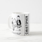 De Ontvangst van het huwelijk Bridegroom heeft een Koffiemok (Voorkant links)