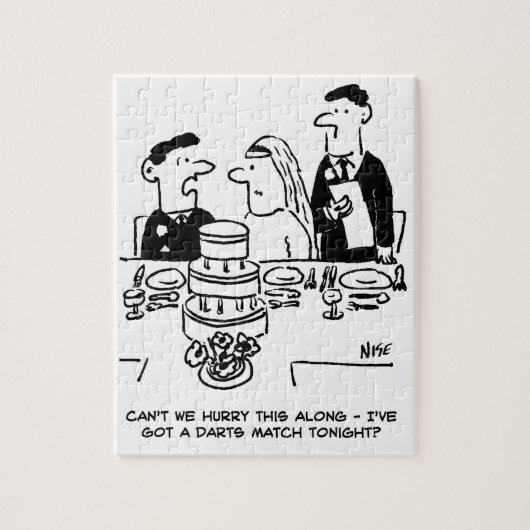 De Ontvangst van het huwelijk Bridegroom heeft een Legpuzzel (Verticaal)