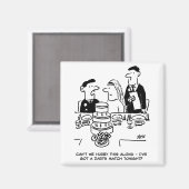 De Ontvangst van het huwelijk Bridegroom heeft een Magneet (Voorkant / Achterkant)