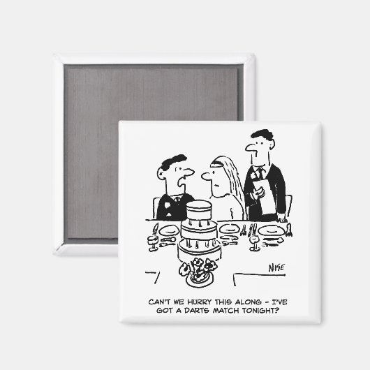 De Ontvangst van het huwelijk Bridegroom heeft een Magneet (Voorkant / Achterkant)