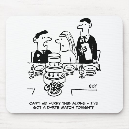 De Ontvangst van het huwelijk Bridegroom heeft een Muismat (Voorkant)