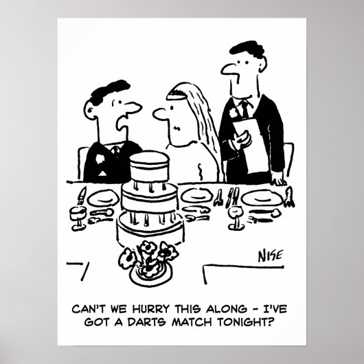 De Ontvangst van het huwelijk Bridegroom heeft een Poster (Voorkant)