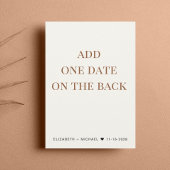 De Ontvangst van het huwelijk Cream sparen de Datu Aankondiging