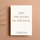 De Ontvangst van het huwelijk Cream sparen de Datu Aankondiging