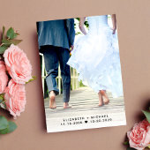 De Ontvangst van het huwelijk Dusty Blauwe Foto sp Aankondiging