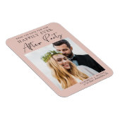 De Ontvangst van het huwelijk Foto Blush Save the  Magneet (Rechterzijde)