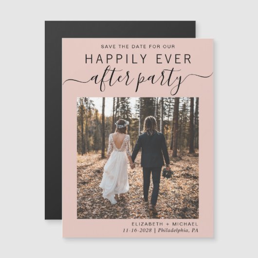 De Ontvangst van het huwelijk Foto Blush Sparen de (Voorkant / Achterkant)