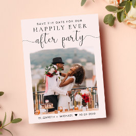 De Ontvangst van het huwelijk na de Foto van de Pa Aankondigingskaart