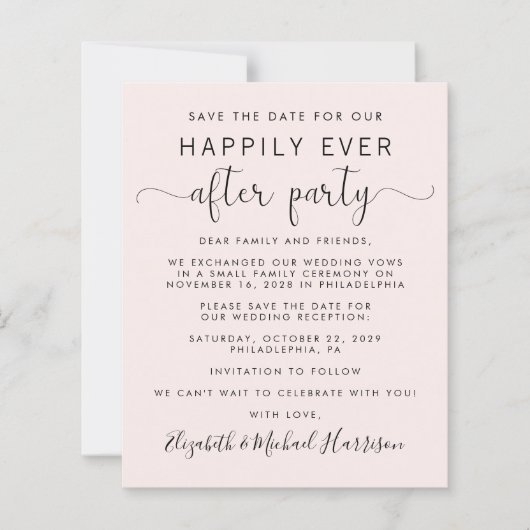 De Ontvangst van het huwelijk sparen de DatumQR Ro (Voorkant)