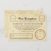 De Ontvangst van het telegram na de Kaart van het (Voorkant / Achterkant)