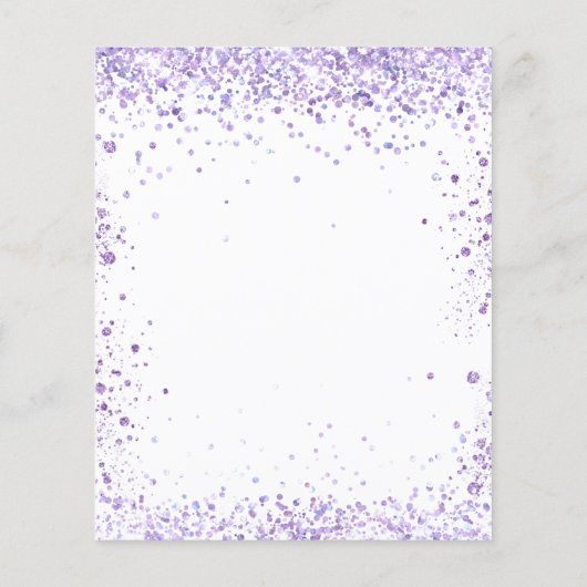 De ontvangstdetails van de bruiloft schenden glitt (Achterkant)