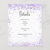 De ontvangstdetails van de bruiloft schenden glitt (Voorkant)