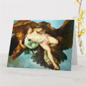 De ontvoering van Ganymedes Fijne Kunst Wenskaart Kaart (Gele Bloem)