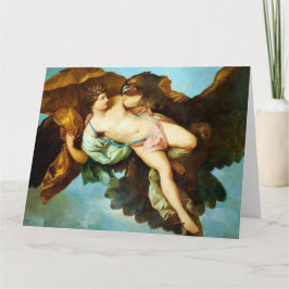De ontvoering van Ganymedes Fijne Kunst Wenskaart Kaart