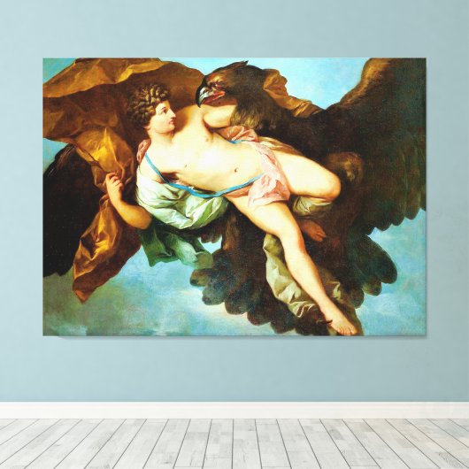 De ontvoering van Ganymedes Fine Art Canvas (Insitu (Houten vloer))