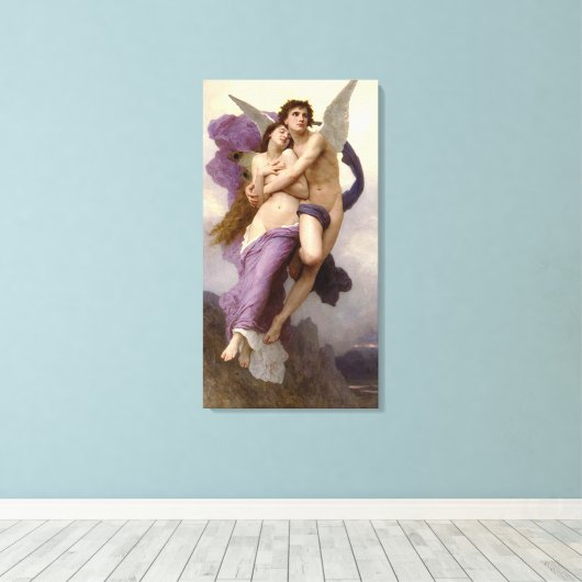 "De ontvoering van Psyche" door Bouguereau Canvas Afdruk (Insitu (Houten vloer))