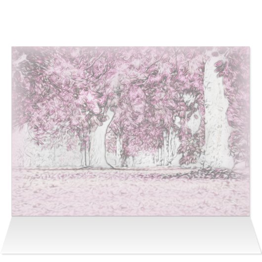 De ontwakende betoverde bos fantasie kunst blanco (Binnen Horizontaal (Boven))