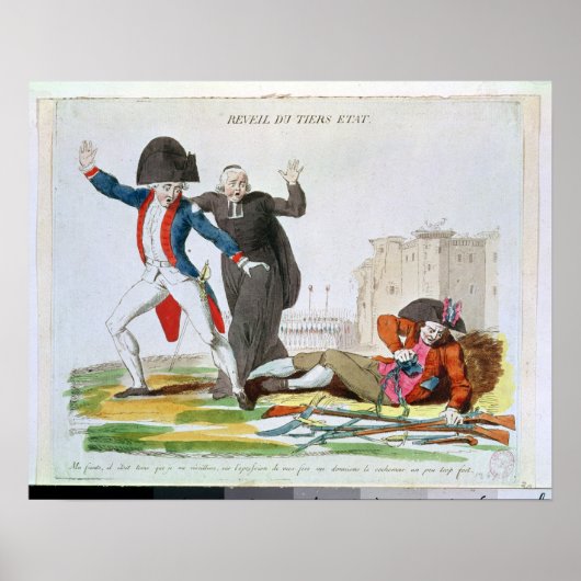 De ontwaking van de derde staat, juli 1789 poster (Voorkant)