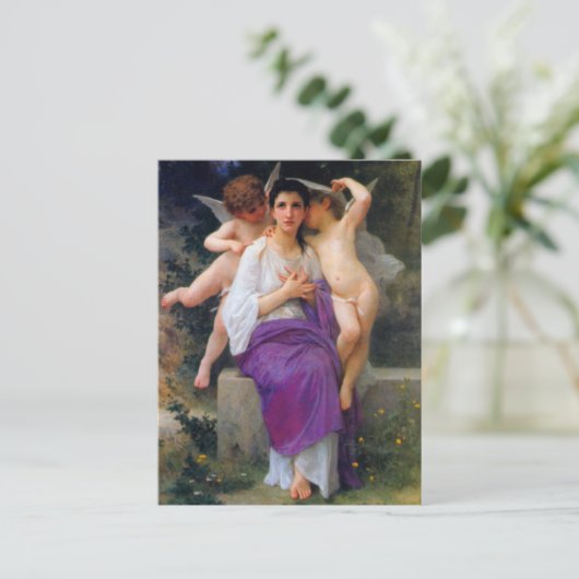 De ontwaking van het hart door Bouguereau Briefkaart (Staand voorkant)