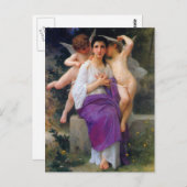 De ontwaking van het hart door Bouguereau Briefkaart (Voorkant / Achterkant)