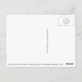 De ontwaking van het hart door Bouguereau Briefkaart (Achterkant)