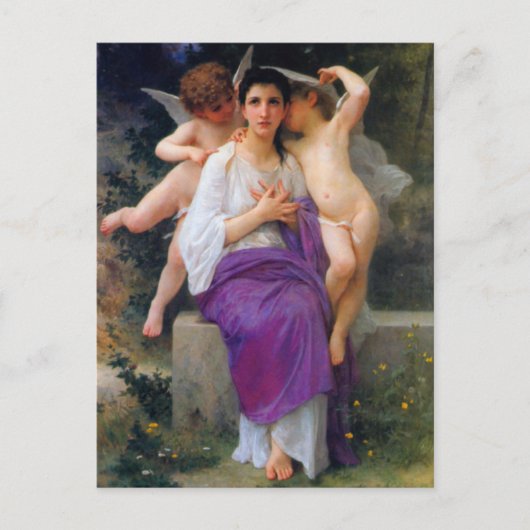 De ontwaking van het hart door Bouguereau Briefkaart (Voorkant)