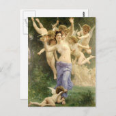 De ontwaking van het hart door Bouguereau Briefkaart (Voorkant / Achterkant)