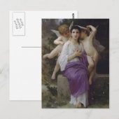 De ontwaking van het hart door William Bougereau Briefkaart (Voorkant / Achterkant)