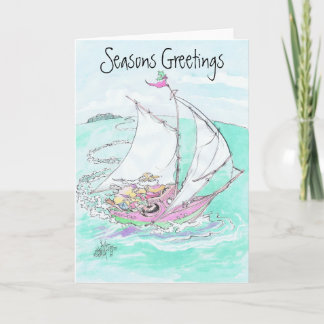 De ontwerpen van de kerstkaart feestdagen kaart