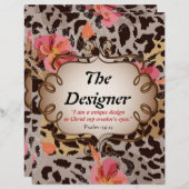 De ontwerper gepersonaliseerd Briefpapier papier (Voorkant / Achterkant)