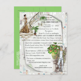 De ontwerper van de Mode Aankondigingskaart