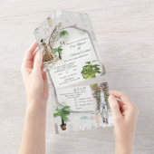 De ontwerper van de Mode All In One Uitnodiging (Afscheurbaar)