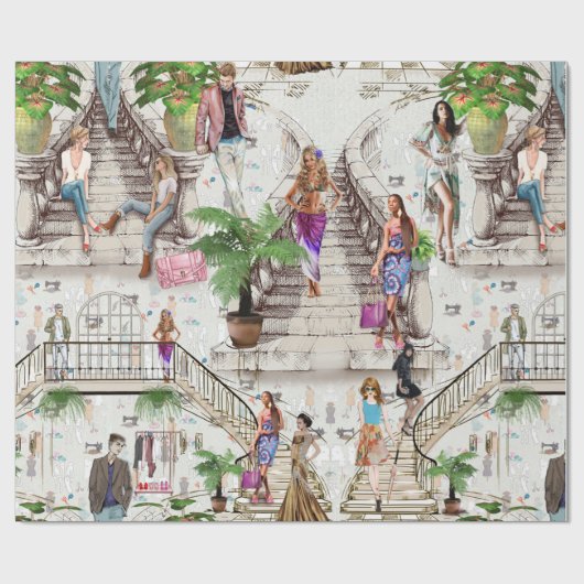 De ontwerper van de Mode Cadeaupapier (Vlak)