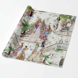 De ontwerper van de Mode Cadeaupapier