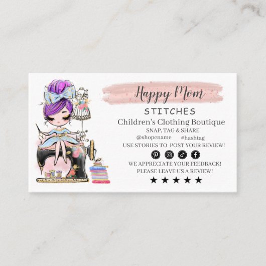 De Ontwerper van de Mode van het Visitekaartje naa (Voorkant)