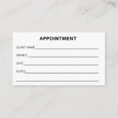 De Ontwerper van de Mode van het Visitekaartje naa (Achterkant)