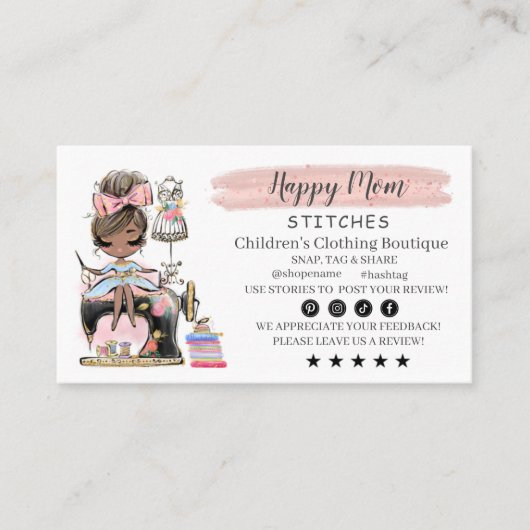 De Ontwerper van de Mode van het Visitekaartje naa (Voorkant)